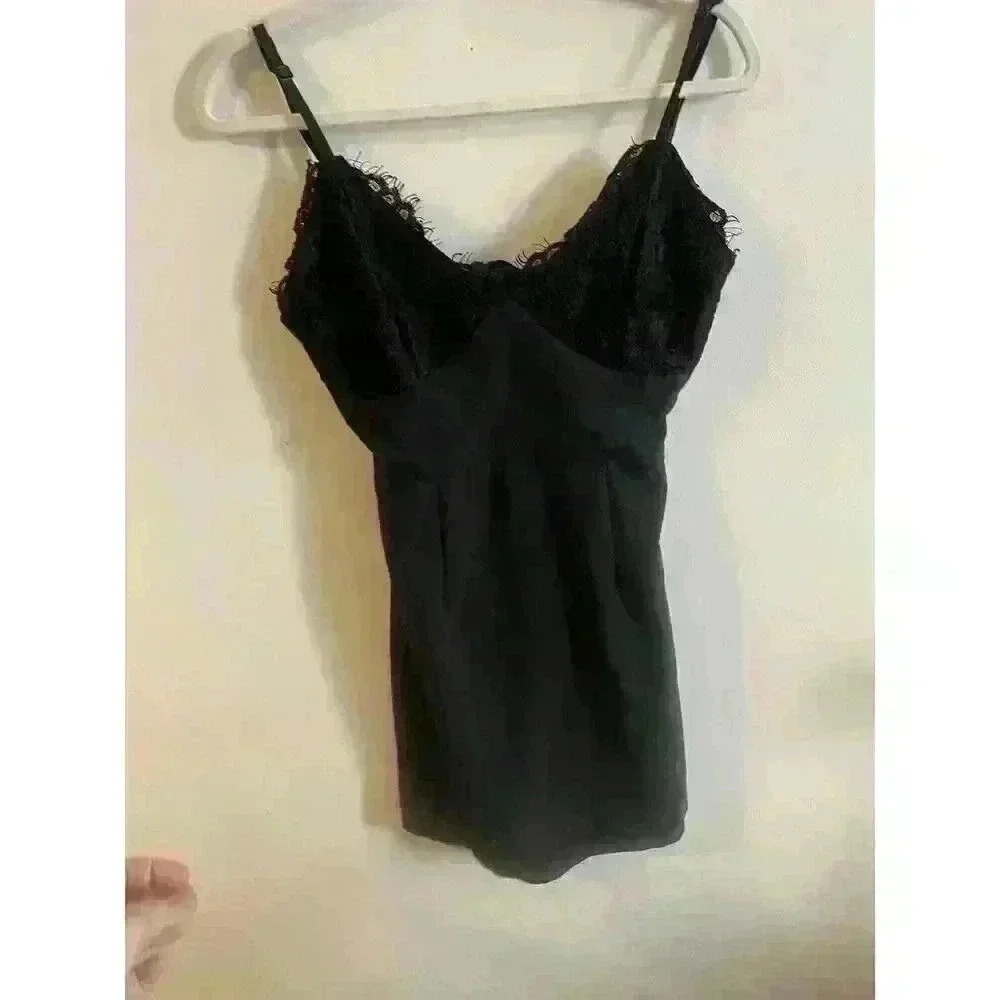 Superdown Black Mini Dress With Tie Back Size XS